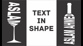 Text in Shape with Corel Draw [upl. by Thrift739]