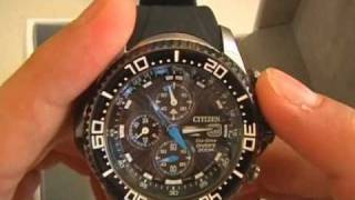 Citizen Promaster Eco Drive Aqualand Chronograph BJ211001E Divers Watch [upl. by Eiramannod]