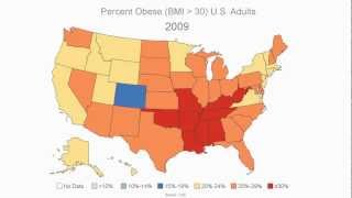 US Obesity Epidemic 19852010 ✔ [upl. by Bainter]