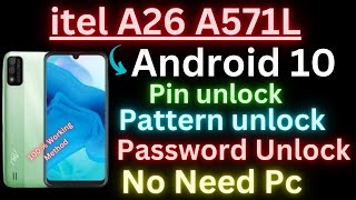 Itel A26 Hard Reset Pattern Unlock  Itel A26 A571L Factory Reset Without Pc 2024 [upl. by Ruosnam]