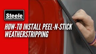 How To Install PeelNStick Weatherstripping and Other Street Rod Tips [upl. by Les854]