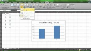 Graphing Means and Standard Deviations with Excel [upl. by Winther]