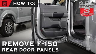 How to Remove 2021 F150 Rear Door Panels [upl. by Nhguav374]