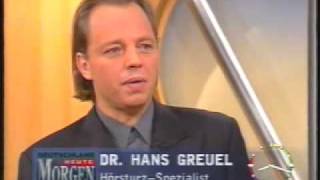 Hörsturz Experte Dr Greuel im TVInterview Hörsturz ist heilbar [upl. by Adall298]