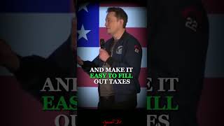 Elon Musk A Simpler Tax Code ⚖️简化 elonmusk shortspeeches shorts [upl. by Tager]