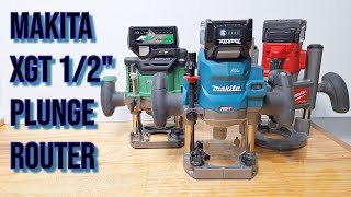 Makita 40v 12quot Router takes on Plunge Routers from Milwaukee and HiKoki Metabo HPT [upl. by Ebocaj]