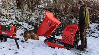 hydraulische aangedreven rupsdumper [upl. by Nomrah]