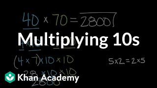 Multiplying 10s  Math  4th grade  Khan Academy [upl. by Madalena]