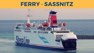 Arrival of train ferry SASSNITZ in Trelleborg Stena Line [upl. by Novia]