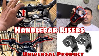 Handlebar Risers  Universal Product For All bikes 🏍️  Bullet Converted into Harley  Part  04 [upl. by Sile]