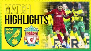 HIGHLIGHTS  Norwich City 01 Liverpool [upl. by Jung296]