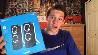 Unboxing and Testing the Logitech Z200 Speakers [upl. by Terrell649]