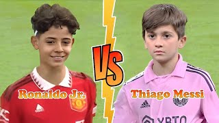 CRISTIANO RONALDO JR Ronaldos Son VS THIAGO MESSI Transformation 2023 ★ The Ultimate GOAT Battle [upl. by Wenda]