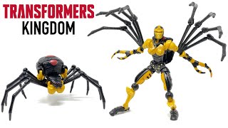 Transformers Kingdom Deluxe Class Blackarachnia Review [upl. by Bobbye702]