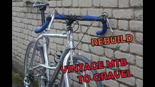 Vintage MTB to gravel conversion  Alpinestars Al Mega XTR 26 inch [upl. by Nylireg]