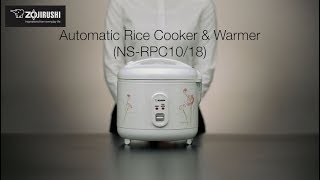 Zojirushi Automatic Rice Cooker amp Warmer NSRPC1018 [upl. by Chatterjee612]