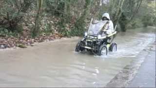 Terrain Hopper Mobility Scooters in Water Off Road Wheel Chair Overlander 4 [upl. by Lledor]