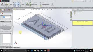 CNC code generation using Solidworks and SolidCAM [upl. by Ahtimat]