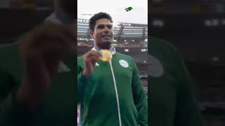 Pakistan’s Arshad Nadeem receives gold medal at Paris Olympics [upl. by Pass]