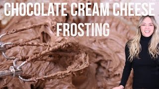 Chocolate CREAM CHEESE Frosting  Cayla Jordan TV [upl. by Ydnes570]