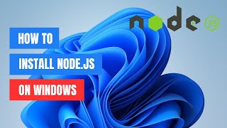 How to Install Nodejs on Windows 1110 2024 [upl. by Casavant]