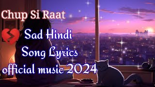 Chup Si Raat SONGsadsong songlyrics son gblackscreenstatussongstatu [upl. by Walkling463]