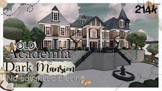 old dark Academia Mansion  No Advanced Placing  Welcome to Bloxburg  ROBLOX [upl. by Nauquf]