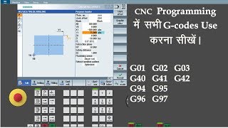 All Gcodes in CNC Programming Learn CNC programming [upl. by Yssak]