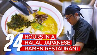 24 Hours in a Halal Japanese Ramen Restaurant ICHIKOKUDO [upl. by Rusert]