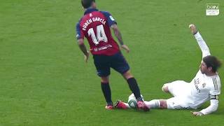 Sergio Ramos Dangerous Tackle Against Osasuna [upl. by Aropizt]