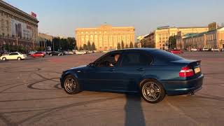 bmw 330i e46 m54b30 burnout drift [upl. by Elinor]