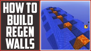 Minecraft Tutorial How To Build Regen Walls ★ Updated ★ [upl. by Steinke627]