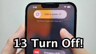 iPhone 13 How to Turn OFF amp Restart Super Quick [upl. by Katharine]