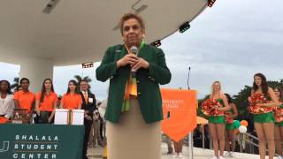 University of Miami celebrates outgoing President Donna Shalala [upl. by Anaiuq633]