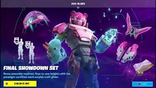 Fortnite item shop NEW MECHA TEAM LEADER GLIDER July 9th 2022 [upl. by Ellekram646]