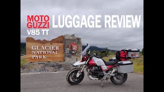 Moto Guzzi V85 TT  Luggage Review [upl. by Fiorenze]