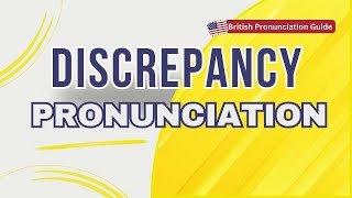 How to pronounce Discrepancy pronunciation vocabularyhouseofficials discrepancy pronunciation [upl. by Ariajaj]