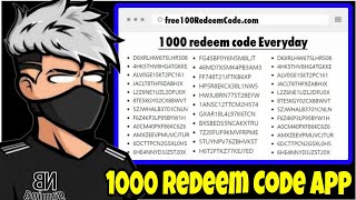 I GOT 1000 REDEEM CODE IN JUST 5 MINUTES [upl. by Vasilek989]