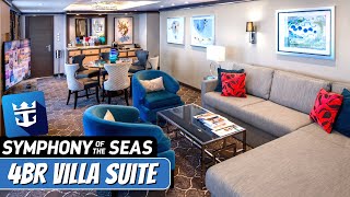 Symphony of the Seas  4 Bedroom Villa Suite Full Tour amp Review 4K  Royal Caribbean Cruise Line [upl. by Rep]