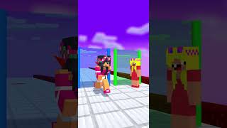 Love Run Aphmau And Noob Girls  Imagine Dragon minecraftanimation fypシ゚ minecraftshorts [upl. by Basham]