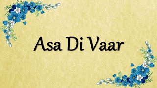 Asa Di Vaar  Bhai Balwinder Singh Rangila  Read Along  Learn Gurbani [upl. by Manaker]