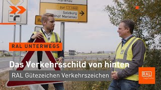 Verkehrsschilder mit RAL Gütezeichen Was bedeutet der Aufkleber auf der Rückseite [upl. by Boor]