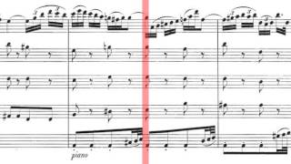 BWV 1041  Violin Concerto in A Minor Scrolling [upl. by Aiello]