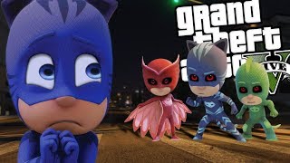 EVIL PJ Mask MOD w Catboy Gekko amp Owlette GTA 5 PC Mods Gameplay [upl. by Leyameg308]