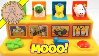 Farm Animals Pop Up Toy I Teach Animal Sounds [upl. by Hairym]