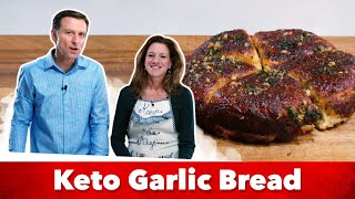 Keto Garlic Bread Recipe  Eric and Karen Berg [upl. by Sirahc]