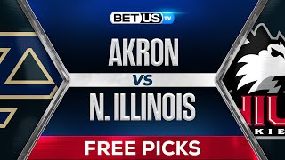 Akron vs Northern Illinois  College Football Week 12 Predictions Picks and Best Bets [upl. by Otecina]