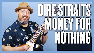 Dire Straits Money For Nothing Guitar Lesson  Tutorial [upl. by Colburn]