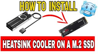 HOW TO INSTALL HEATSINK COOLER ON AN M2 SSD  FULL STEP BY STEP TUTORIAL amp REVIEW [upl. by Crain56]