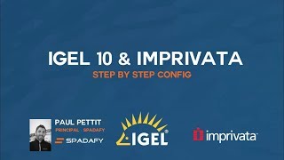 Igel with Imprivata Step by Step Configuration [upl. by Ener133]